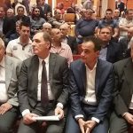 image-41566 kozan.gr: Aφίχθη, στην Πτολεμαίδα, για το συνέδριο της ΓΕΝΟΠ/ΔΕΗ, εν μέσω χλιαρών, σε ένταση, συνθημάτων, ο Υπουργός Ενέργειας Γιώργος Στάθακης – Φωτογραφίες από την έναρξη των εργασιών του συνεδρίου (Βίντεο & Φωτογραφίες)