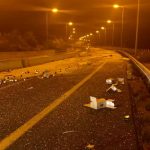 image-85992 Κλειστή είναι από τις 3.30 τα ξημερώματα η Εγνατία Οδός, στο ρεύμα από την Κοζάνη προς την Βέροια – Έπεσε στο οδόστρωμα εμπόρευμα με γυαλιά και βίδες που μετέφερε φορτηγό – Άνοιξε τελικά μετά από περίπου 9 ώρες