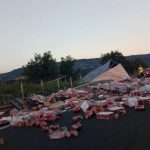 image-125978 Ανατροπή νταλίκας στην Εγνατία Οδό πριν τον κόμβο της Κουλούρας (Φωτογραφία)