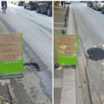 image-127330 Μετά την ανάρτηση του kozan.gr και τη φωτογραφία που μας έστειλε αναγνώστης, η λακκούβα “πηγάδι”, σε κεντρικό δρόμο της Πτολεμαΐδας, “έκλεισε”