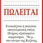 image-140544 Ενοικιάζεται ή πωλείται επαγγελματική στέγη στην Κοζάνη