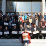 image-148814 Έγινε η διανομή του ενημερωτικού υλικού της αφίσας και των κουμπαράδων στις αντιπροσωπείες μαθητών που θα πραγματοποιηθεί την Παρασκευή 21/12 (Φωτογραφίες)