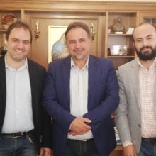 image-187510 Συνάντηση του προέδρου του Επιμελητηρίου Κοζάνης, Νίκου Σαρρή με τον υποψήφιο Ευρωβουλευτή, Γιάννη Μητλιάγκα