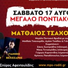 image-210820 Ροδίτης Σερβίων: Σήμερα Σάββατο Ματθαίος Τσαχουρίδης, αύριο Κυριακή Στέλιος Διονυσίου