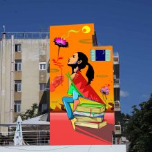 image-240930 Ξεκίνησε σήμερα η υλοποίηση της Τοιχογραφίας στον πεζόδρομο της Κοζάνης στο πλαίσιο των Εικαστικών παρεμβάσεων σε δημόσιους χώρους