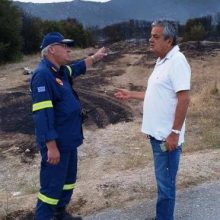 image-242122 Ο Αντιπεριφερειάρχης της Π.Ε. Κοζάνης συγχαίρει τους Πυροσβέστες, για την κατάσβεση της φωτιάς στα Λεύκαρα