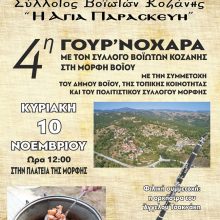 image-254780 Ο Σύλλογος Βοϊωτών Κοζάνης διοργανώνει την 4η Γουρ’νοχαρά, την Κυριακή 10 Νοεμβρίου, στη Μόρφη Βοΐου