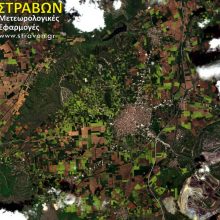 image-289302 Η Πτολεμαιδα και τμήμα του κάμπου της Εορδαίας βαμμένος στα κιτρινοπράσινα – γνώριμα χρώματα – όπως αποτυπώθηκε σήμερα από τον φακό του δορυφόρου Sentinel 2