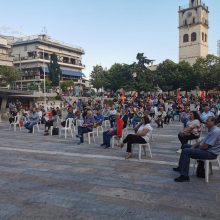 image-296844 kozan.gr: Κοζάνη: Πραγματοποιήθηκε το απόγευμα της Πέμπτης 25/6 πολιτική συγκέντρωση – ομιλία του βουλευτή ΚΚΕ Γιάννη Δελλή (Φωτογραφίες)
