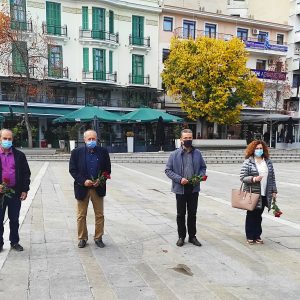 image-317115 Λουλούδια στη μνήμη των αγωνιστών του Πολυτεχνείου κατέθεσε ο δήμαρχος Κοζάνης Λάζαρος Μαλούτας