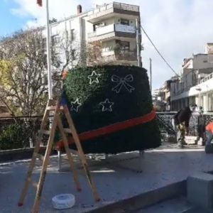 image-317355 kozan.gr: Άρχισε η προετοιμασία εγκατάστασης και του Χριστουγεννιάτικου δέντρου στην κεντρική πλατεία Κοζάνης – Δηλώσεις της Αντιδημάρχου Πολιτισμού Ε. Κοϋμτζίδου (Βίντεο)