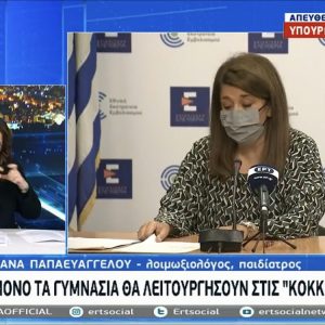 image-326809 kozan.gr: Ανοίγουν 1η Φεβρουαρίου Γυμνάσια και Λύκεια – Στις “κόκκινες” περιοχές θα ανοίξουν μόνο τα Γυμνάσια, ενώ με τηλεκπαίδευση θα λειτουργήσουν τα Λύκεια