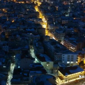 image-331521 kozan.gr: Κοζάνη, με χιόνια, από ψηλά, τη νύχτα (12 Φωτογραφίες)