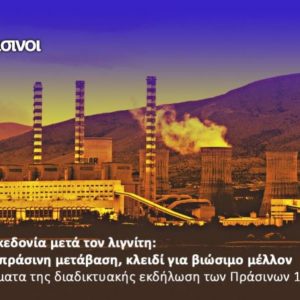 image-335359 Η Δυτική Μακεδονία μετά τον λιγνίτη: Συμμετοχική πράσινη μετάβαση, κλειδί για βιώσιμο μέλλον – Τα συμπεράσματα της διαδικτυακής εκδήλωσης των Πράσινων