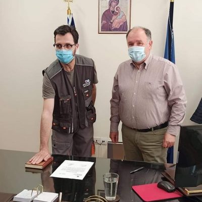 image-342976 Ορκίστηκαν σήμερα Τρίτη 11/5 δυο μόνιμοι υπάλληλοι της τεχνικής υπηρεσίας του Μποδοσάκειου με αντίστοιχες ειδικότητες του ηλεκτρολόγου και του υδραυλικού.