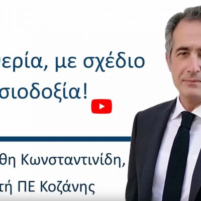 image-343886 «Ελευθερία, με σχέδιο και αισιοδοξία» (Του Στάθη Κωνσταντινίδη, Βουλευτή ΠΕ Κοζάνης)