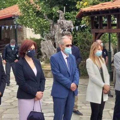 image-345640 Η Π. Βρυζίδου στη Δαμασκηνιά Βοΐου για το ετήσιο μνημόσυνο υπέρ των πεσόντων Μακεδονομάχων στη μάχη της Οσνίτσανης