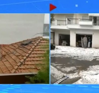 image-347313 kozan.gr: Ώρα 15.30: Η ζωντανή σύνδεση της ΕΡΤ1 με την Κοζάνη με εικόνες μετά την πρωτοφανή χαλαζόπτωση (Βίντεο)