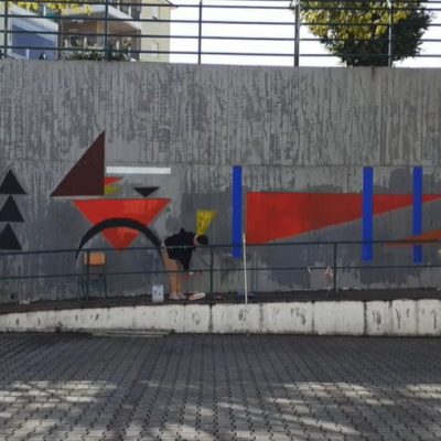 image-347762 kozan.gr: Εικαστική παρέμβαση, στο 4ο Γυμνάσιο Κοζάνης, εμπνευσμένη από το έργο “Weiches Hart”του Ρώσσου Καλλιτέχνη Wassily Kandinsky (Βίντεο)