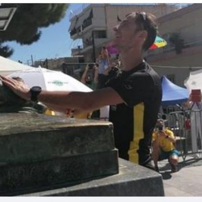 image-365301 Ο Γιώργος Γκάτσος από τα Νάματα Bοίου ήταν ο 2ος Έλληνας που τερμάτισε στον «39ο Σπάρταθλον»