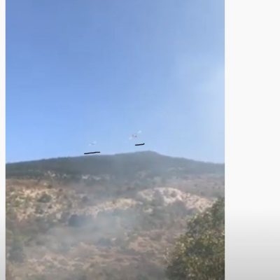 image-365753 kozan.gr: Νέο βίντεο από τη φωτιά σε χορτολιβαδική έκταση στο Μεσόβουνο Εορδαίας με τα δύο canadair, το ένα ακριβώς πίσω από το άλλο, με διαφορά ελαχίστων δευτερολέπτων, να κάνουν ρίψεις νερού (Βίντεο)