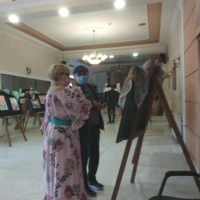 image-366770 kozan.gr: Πτολεμαίδα: Εγκαινιάστηκε, το απόγευμα του Σαββάτου 2/10, η έκθεση ζωγραφικής κι εικαστικών μαντηλιών & μεταξοτυπίας της Βασιλικής Στεργίου (Φωτογραφίες)