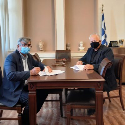 image-367269 Υπογραφή σύμβασης για το έργο: «Εργασίες ασφαλτόστρωσης αύλειου χώρου στο 3ο ΓΕΛ Πτολεμαΐδας»