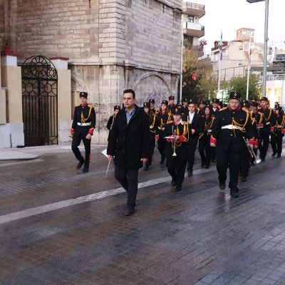 image-371908 kozan.gr: Κοζάνη: Ώρα 07:45 π.μ.: Παιάνιση θριαμβευτικών θουρίων και εμβατηρίων από τη φιλαρμονική του Δήμου Κοζάνης “Πανδώρα” με αφορμή την Εθνική Επέτειο της 28ης Οκτωβρίου 1940