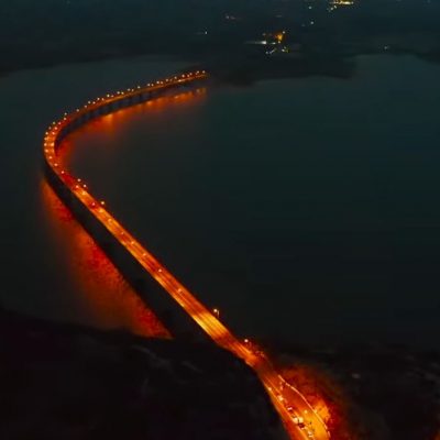 image-376219 Drone Night Video- Yψηλή Γέφυρα Σερβίων – Νεράιδα -Λίμνη Πολυφύτου 19/11/2021 – Το βίντεο από το tovoion.com