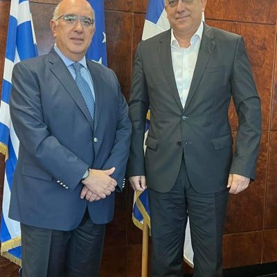 image-431146 Συνάντηση εργασίας του Μ. Παπαδόπουλου με τον Υπουργό Προστασίας του Πολίτη Παναγιώτη (Τάκη) Θεοδωρικάκο